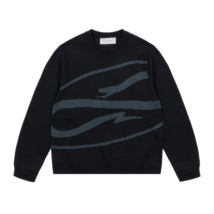PROPAGANDA LOGO ATOM SWEATER BLACK
