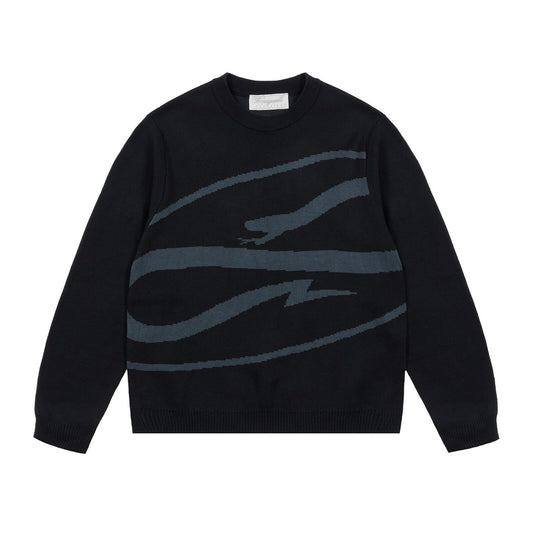 PROPAGANDA LOGO ATOM SWEATER BLACK