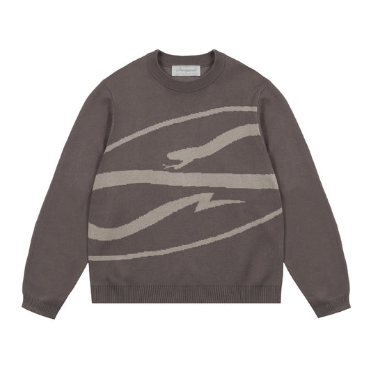 PROPAGANDA LOGO ATOM SWEATER GRAY