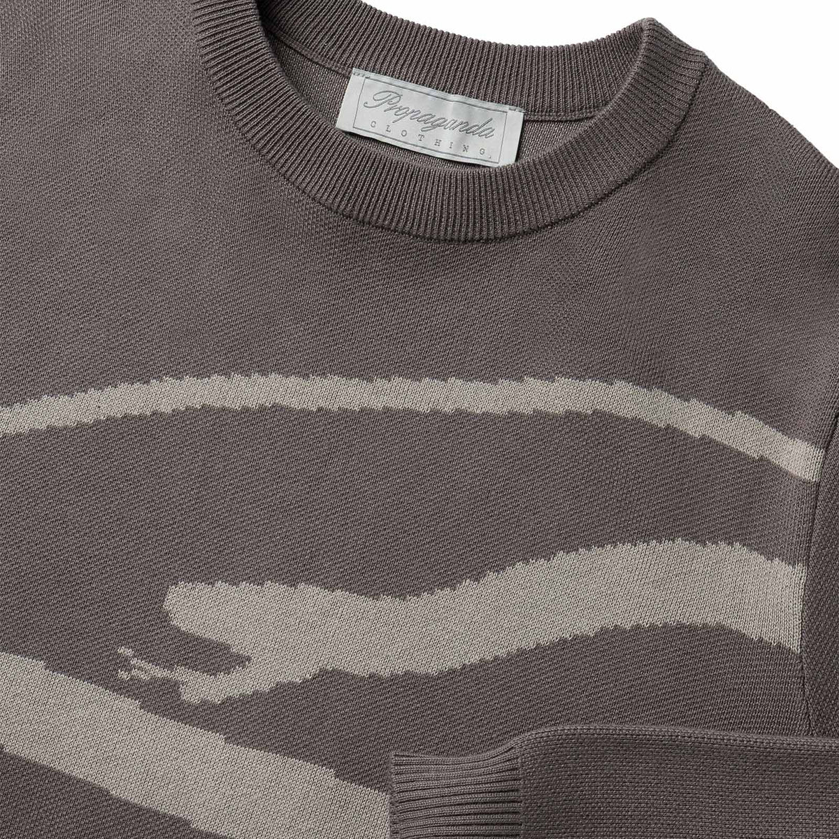 PROPAGANDA LOGO ATOM SWEATER GRAY