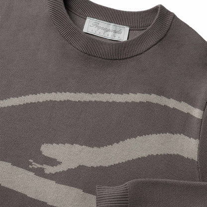 PROPAGANDA LOGO ATOM SWEATER GRAY
