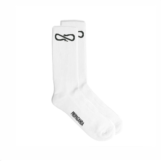 PROPAGANDA LOGO SOCKS WHITE