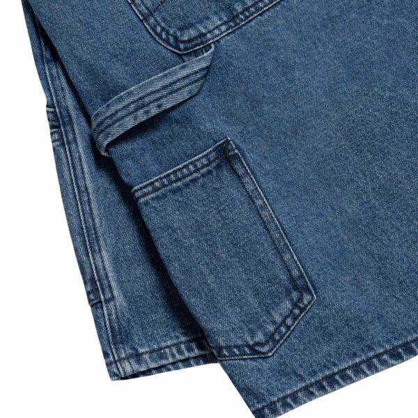 PROPAGANDA CARPENTER LABEL SHORT BLUE WASHED DENIM