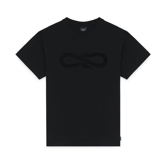 PROPAGANDA LOGO STUDS T-SHIRT BLACK