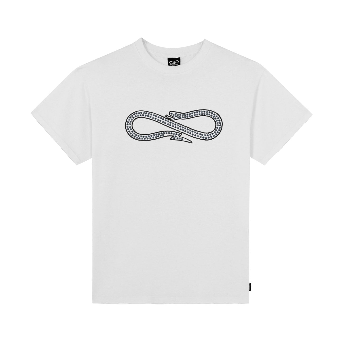 PROPAGANDA LOGO STUDS T-SHIRT WHITE