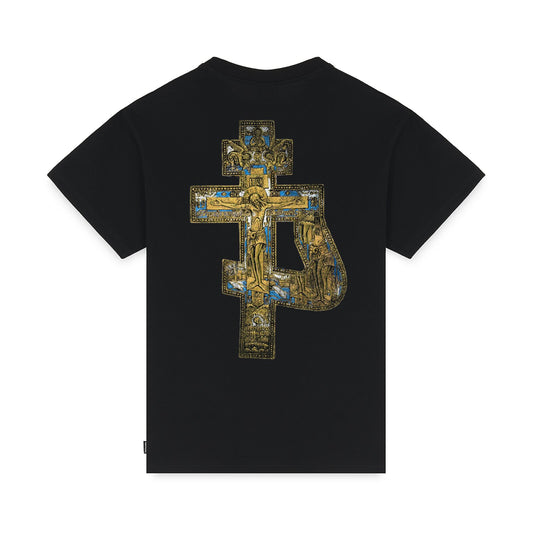 PROPAGANDA CROSS  T-SHIRT BLACK