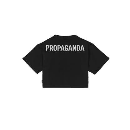 PROPAGANDA WOMAN LOGO T-SHIRT BLACK