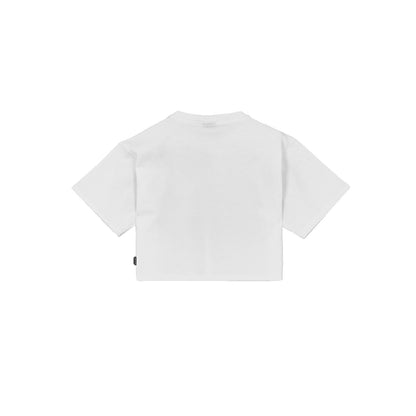PROPAGANDA WOMAN LOGO STUDS T-SHIRT WHITE