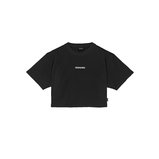 PROPAGANDA WOMAN RIBS T-SHIRT BLACK