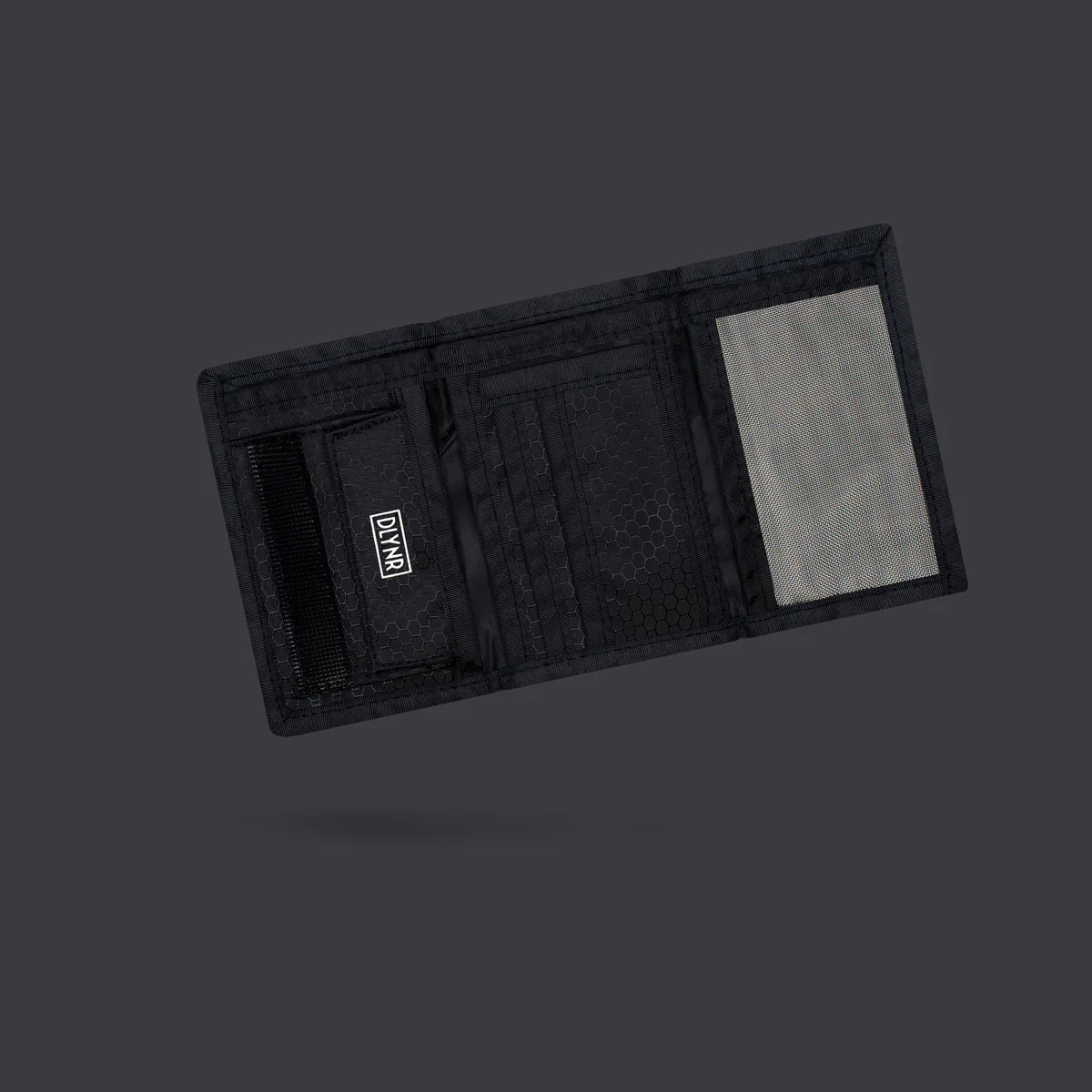 DOLLY NOIRE REFLECTIVE WALLET BLACK