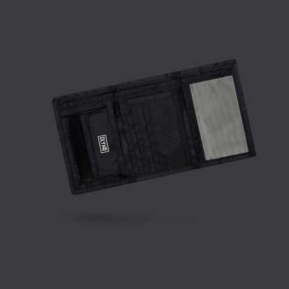 DOLLY NOIRE REFLECTIVE WALLET BLACK