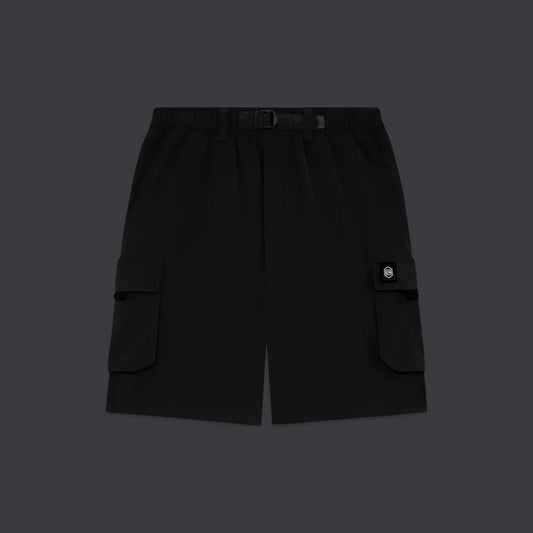 DOLLYNOIRE TECHNO CARGO SHORTS NERO