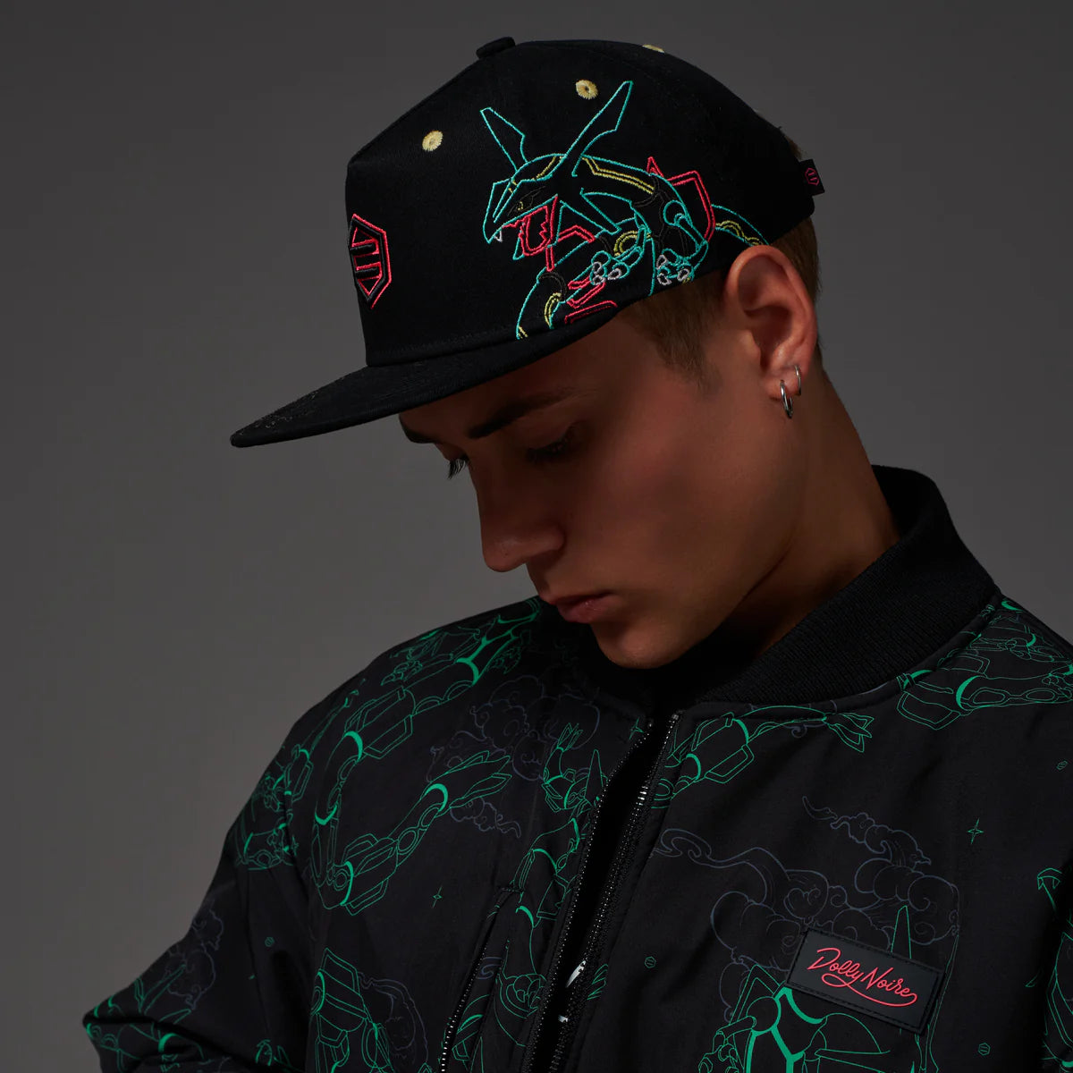 DOLLY NOIRE POKEMON RAYQUAZA SNAPBACK