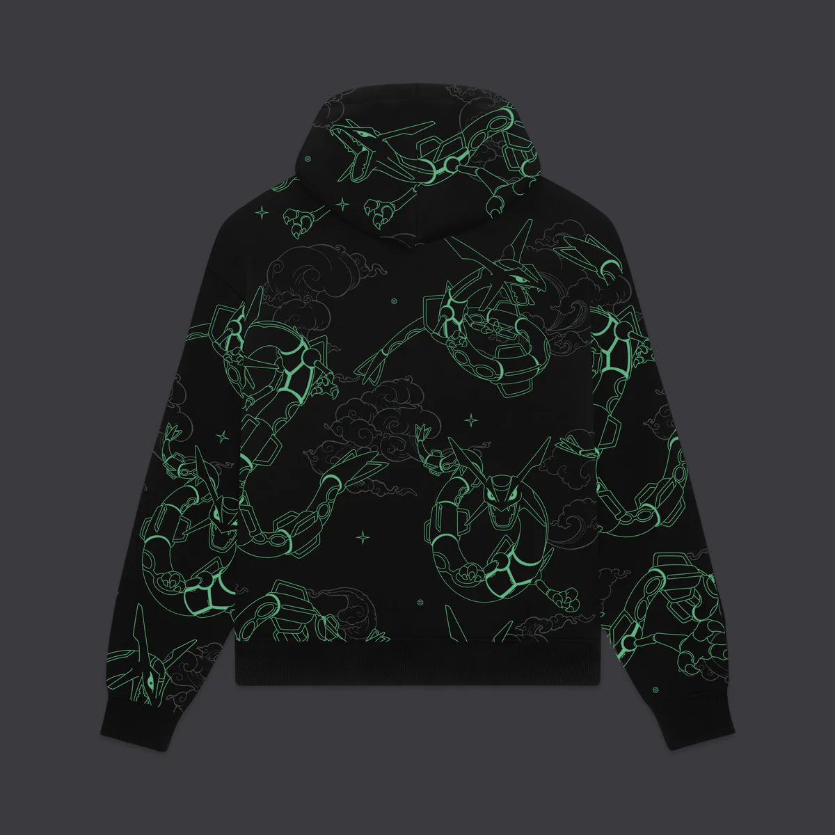 DOLLY NOIRE POKEMON RAYQUAZA PATTERN HOODIE