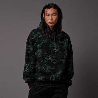 DOLLY NOIRE POKEMON RAYQUAZA PATTERN HOODIE