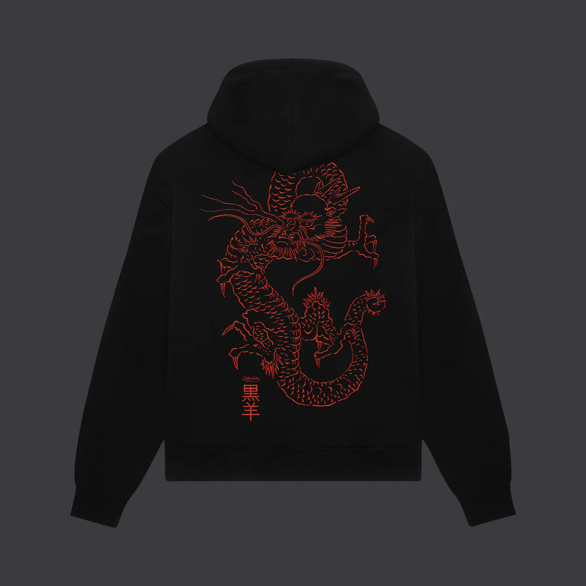 DOLLY NOIRE TATSU HOODIE BLACK
