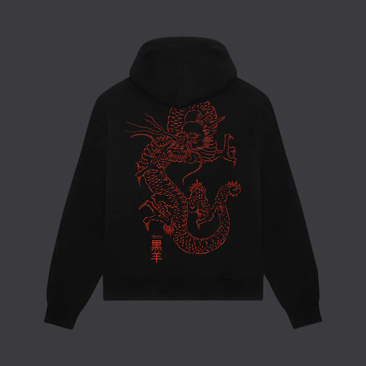 DOLLY NOIRE TATSU HOODIE BLACK