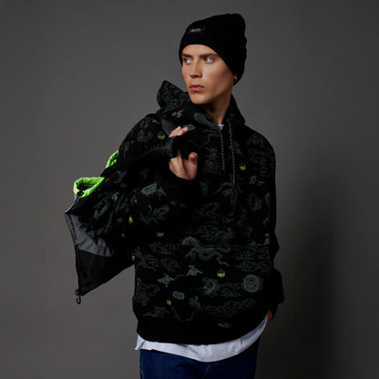 DOLLY NOIRE YOKAI PATTERN HOODIE