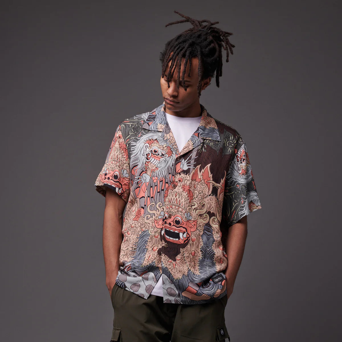 DOLLYNOIRE BARONG E RANGDA BOWLING SHIRT