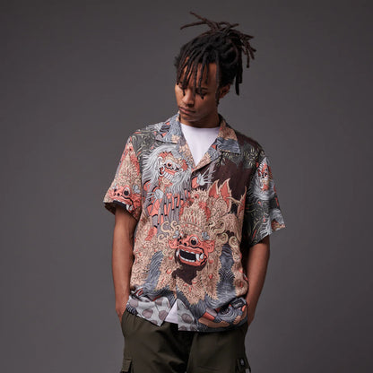 DOLLYNOIRE BARONG E RANGDA BOWLING SHIRT