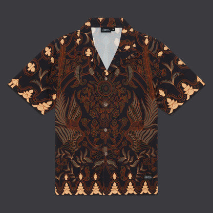 DOLLYNOIRE NOMADIO BATIK BOWLING SHIRT