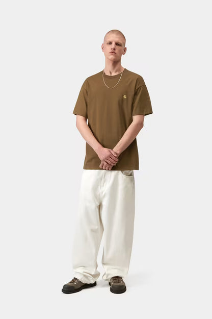 CARHARTT WIP CHASE T-SHIRT HAMILTON BROWN