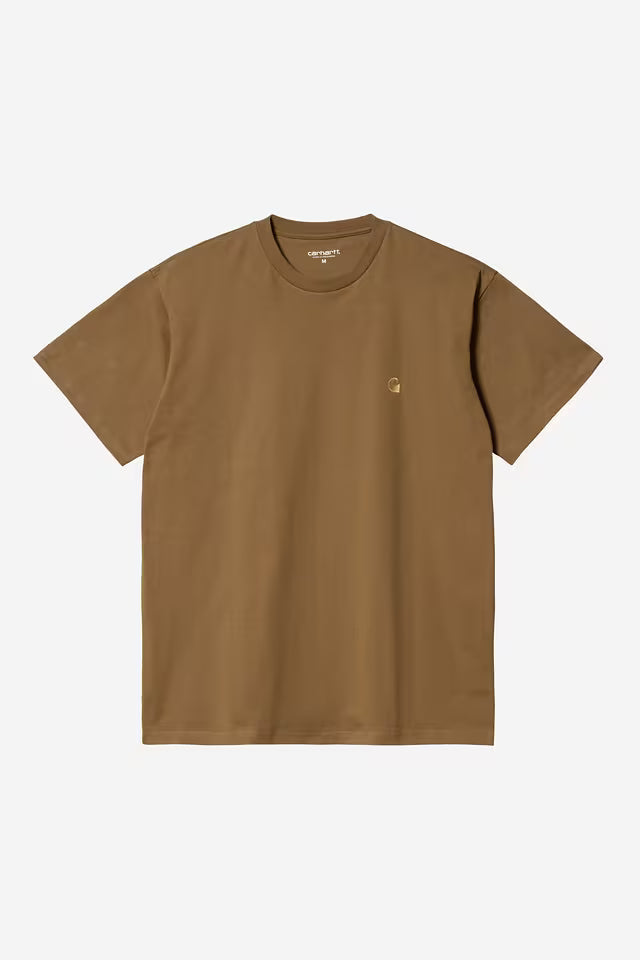 CARHARTT WIP CHASE T-SHIRT HAMILTON BROWN