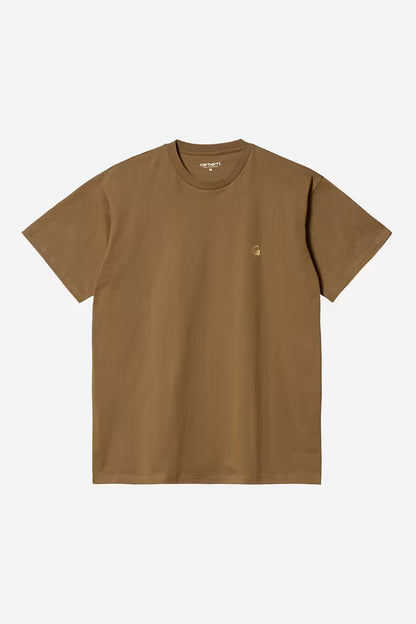 CARHARTT WIP CHASE T-SHIRT HAMILTON BROWN