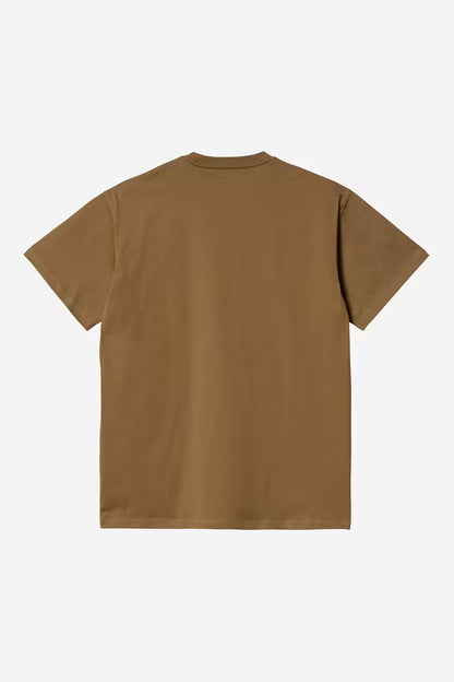 CARHARTT WIP CHASE T-SHIRT HAMILTON BROWN