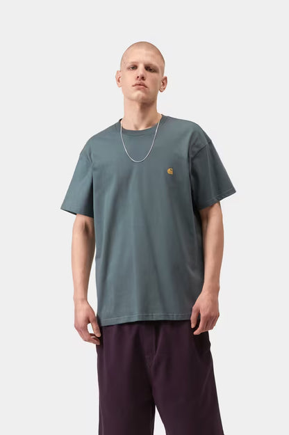 CARHARTT WIP CHASE T-SHIRT COZY BLUE
