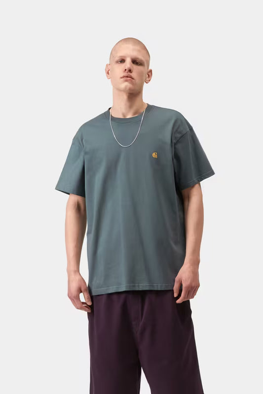 CARHARTT WIP CHASE T-SHIRT COZY BLUE