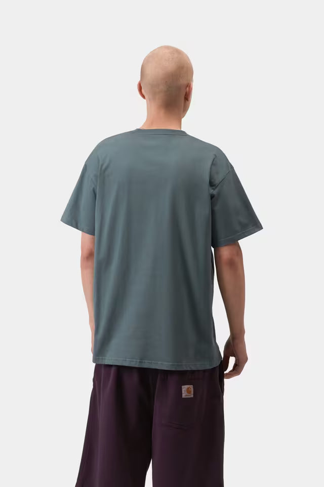 CARHARTT WIP CHASE T-SHIRT COZY BLUE