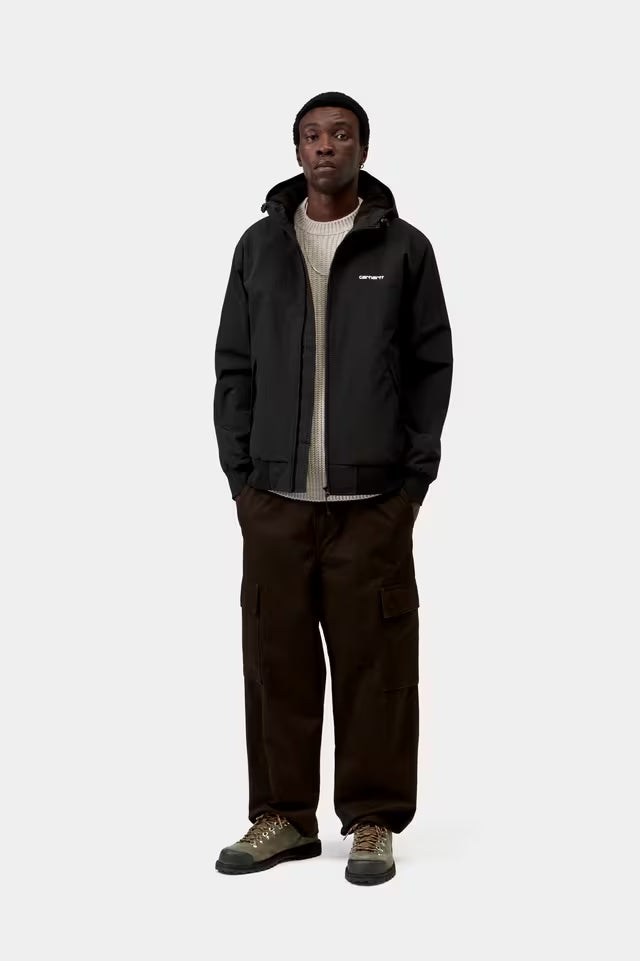 CARHARTT WIP HOODED SAIL JACKET BLACK