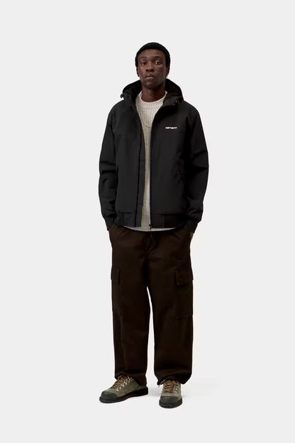 CARHARTT WIP HOODED SAIL JACKET BLACK