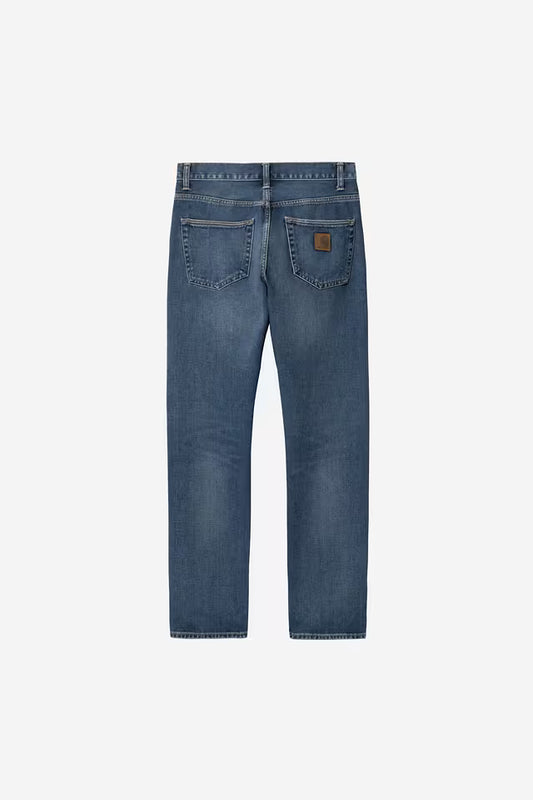 CARHARTT WIP KLONDIKE PANT BLUE DARK USED WASH