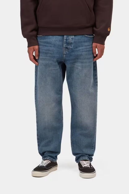 CARHARTT WIP NEWEL PANT BLUE DARK USED WASH