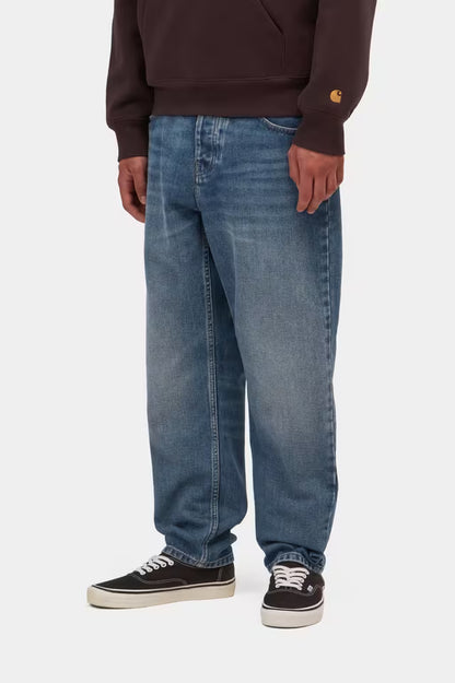 CARHARTT WIP NEWEL PANT BLUE DARK USED WASH