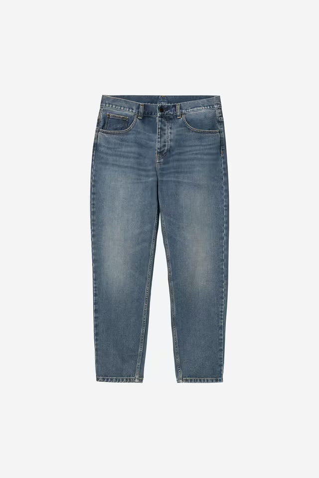 CARHARTT WIP NEWEL PANT BLUE DARK USED WASH