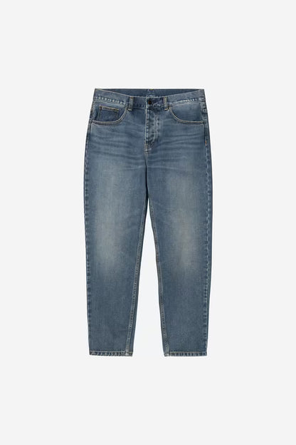 CARHARTT WIP NEWEL PANT BLUE DARK USED WASH