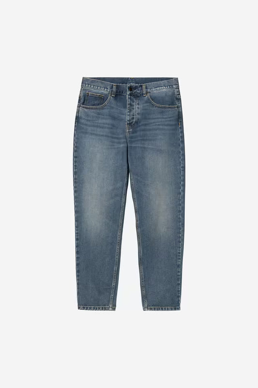 CARHARTT WIP NEWEL PANT BLUE DARK USED WASH