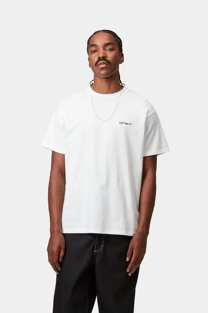 CARHARTT WIP SCRIPT EMBROIDERY T-SHIRT WHITE