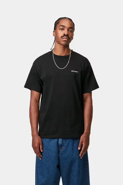 CARHARTT WIP SCRIPT EMBROIDERY T-SHIRT BLACK
