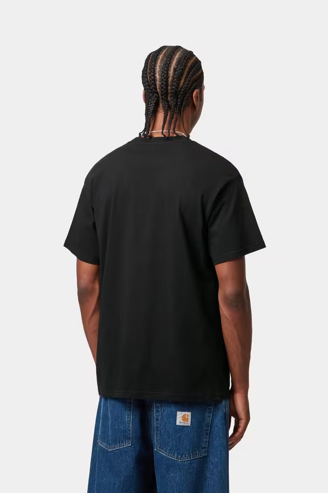 CARHARTT WIP SCRIPT EMBROIDERY T-SHIRT BLACK