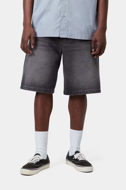CARHARTT WIP LANDON SHORT BLACK STONE WASHED