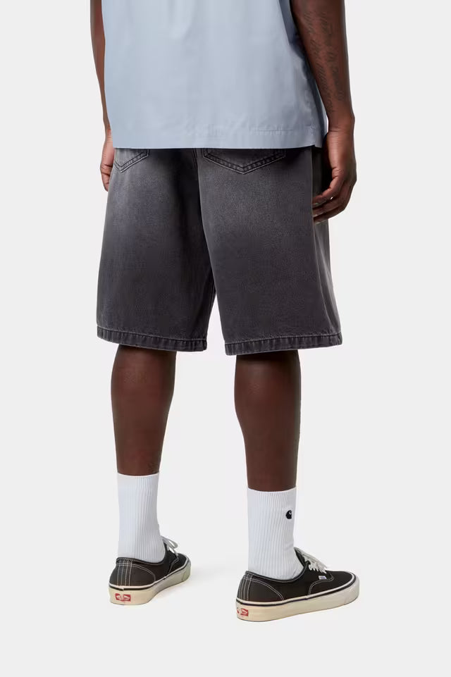 CARHARTT WIP LANDON SHORT BLACK STONE WASHED