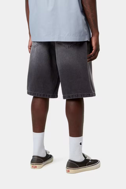 CARHARTT WIP LANDON SHORT BLACK STONE WASHED