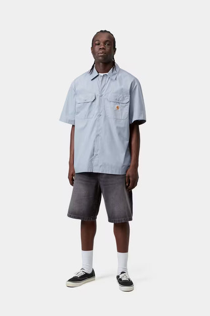 CARHARTT WIP LANDON SHORT BLACK STONE WASHED