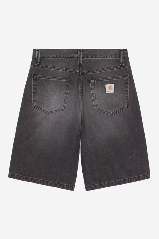 CARHARTT WIP LANDON SHORT BLACK STONE WASHED