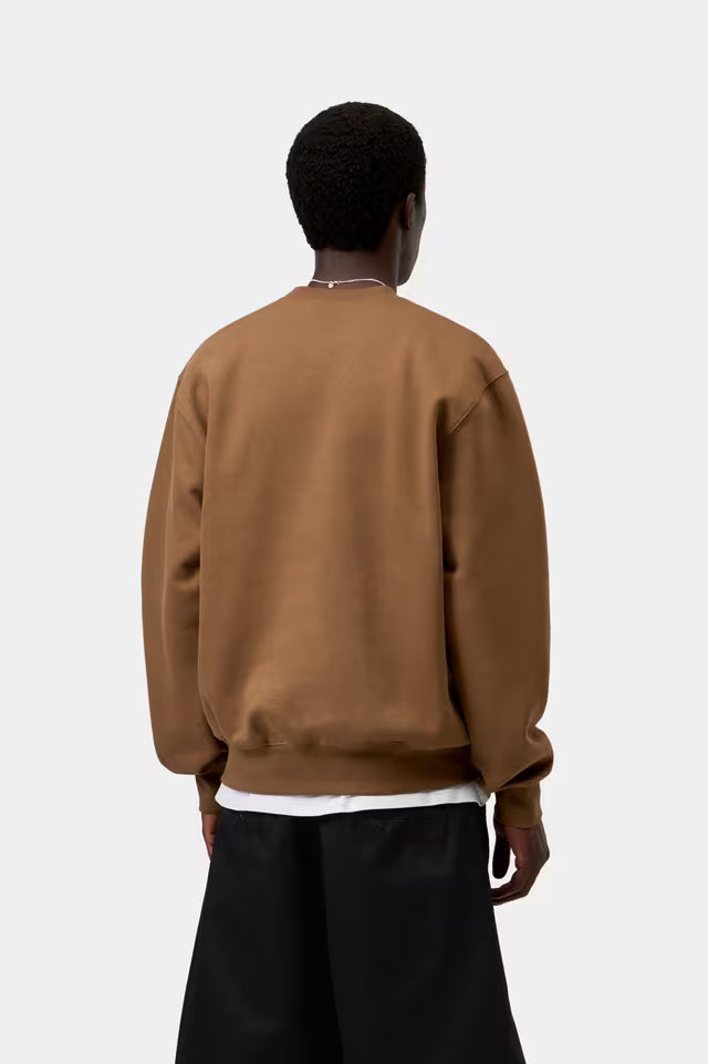 CARHARTT WIP CARHARTT SWEAT H BROWN/BLACK