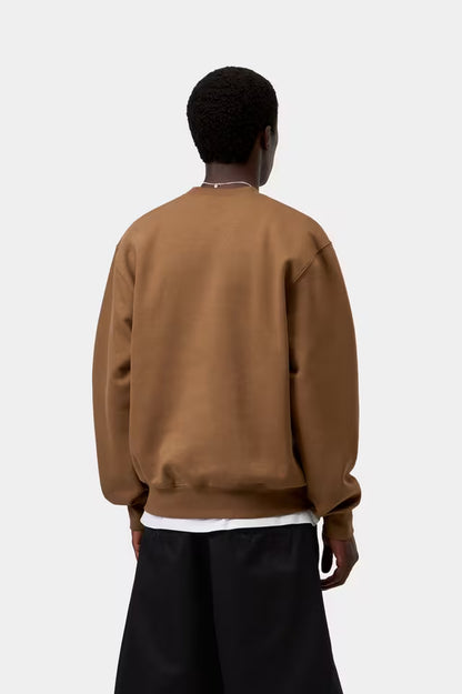 CARHARTT WIP CARHARTT SWEAT H BROWN/BLACK